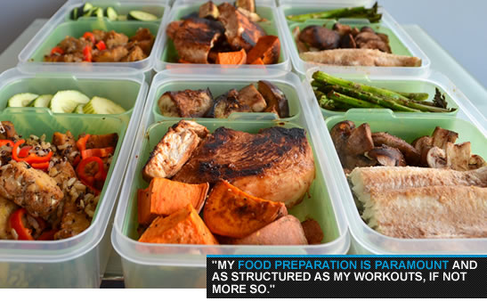 Food preparation for bodybuilders.