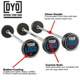 ATX Custom Logo Pro Rubber Barbell Set - Straight Bars Model reference · choose options at retailer