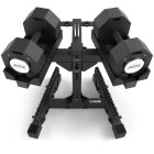 ATX Octa 2 x 36 kg adjustable dumbbells with storage stand