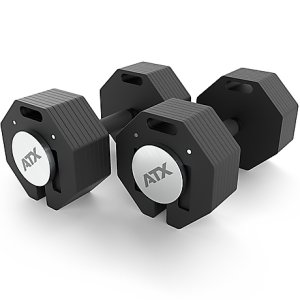 ATX Octa Adjustable Dumbbells – 2 x 36 kg Pair