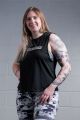 Power athlete, Liz, in size Large of the Black Tank Vest. 