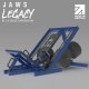 JAWS Force Bio-Lateral Bembridge Row shown with blue frame and black upholstery. 