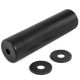 120mm diameter roller cushion pad, 400mm long. Supplied with 2 plastic washers, as shown. 