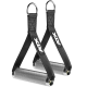 ATX ball-bearing stirrup cable handles with aluminium grips - pair